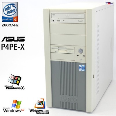 Asus P4PE-X Te Computer Pc Parallel 2x Rs-232 Pentium 4 2800 Ati Radeon 7000