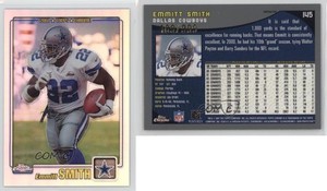 2001 Topps Chrome Refractor /999 Emmitt Smith #145 HOF