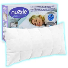 Nuzzle Adjustable Pillow for Side Sleepers, Luxury King Size Bed Pillow Hotel