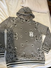 Amiri Men's Grey Hoodie large Hooded Top