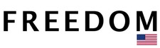 FREEDOM USA Flag Decal Sticker Patriot Charlie Kirk inspired