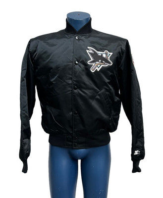 OG Absolutely RARE Starter NHL San Jose Sharks Satin Jacket Sz M Excellent