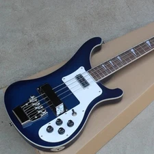 RIC 4003 Blue Fade 4Strings Electric Bass Guitar H Pickup Fixed Bridge Ship US