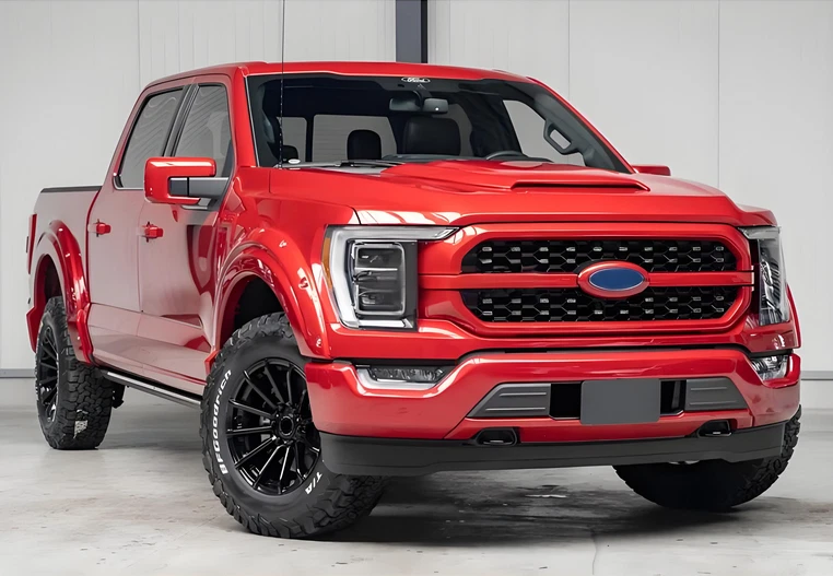 For Ford F-150 F150 XL XLT 2021 2022 2023 Front Upper Bumper Grille Rapid Red D4 - Изображение 4 из 4