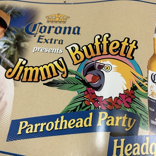 Jimmy Buffett Corona Parrothead Party H-Q, Admit Two Vintage 2001 Poster - Picture 7 of 9