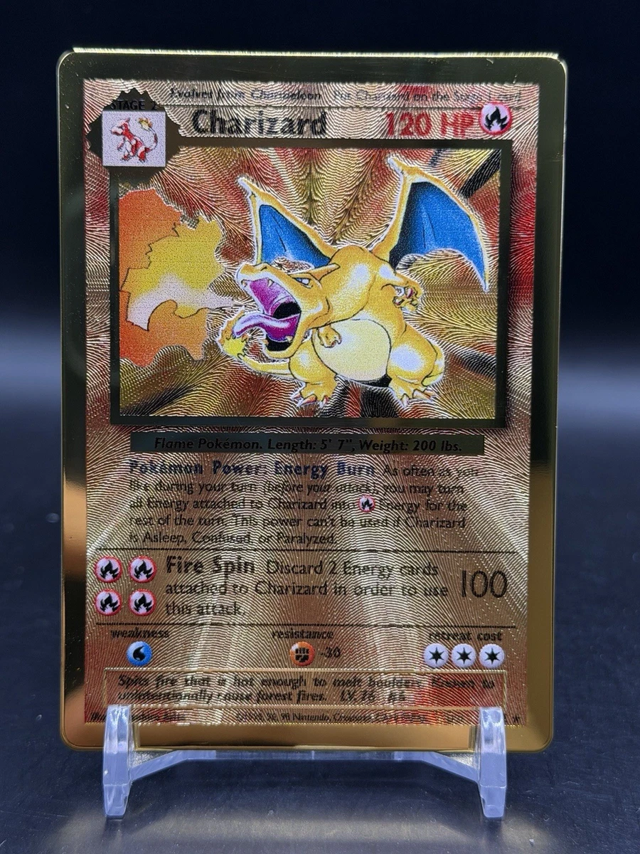 Charizard Pokémon TCG Nintendo Metal Individual Collectible Card