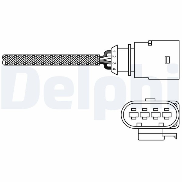 Lambdasonde Sensor Abgassteuerung Delphi ES20289-12B1 FüR Audi VW Skoda Seat A3-image