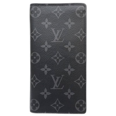 LOUIS VUITTON Geldbörse Portefeiulle Brazza Monogram Eclipse M61697 Schwarz /...