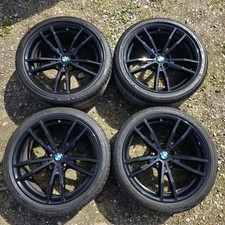 GENUINE BMW 791M 19 ALLOY WHEELS G SERIES 5 X 112 MATCHING BRIDGESTONES