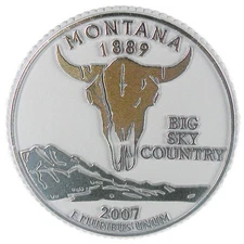Montana State Quarter Magnet by Classic Magnets