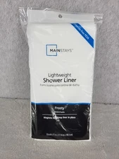 Mainstays Lightweight Value Ivory Chloride Free PEVA Shower Liner 1 Each