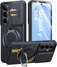 Samsung Galaxy S26 Case with Ring Holder, Kickstand, Screen Protector  Shockpro