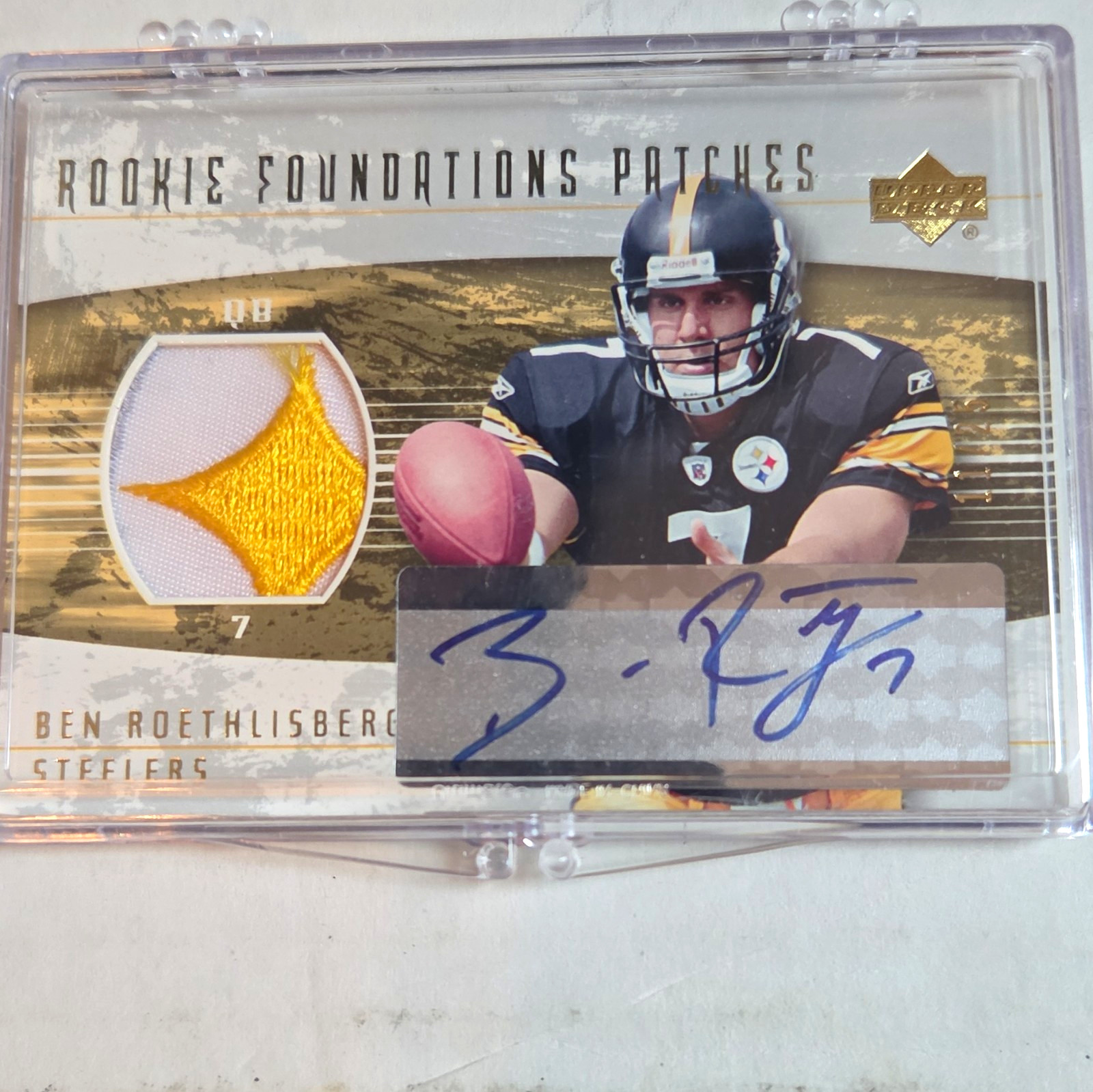 Ben Roethlisberger Upper Deck Foundations #259 Autograph Patch