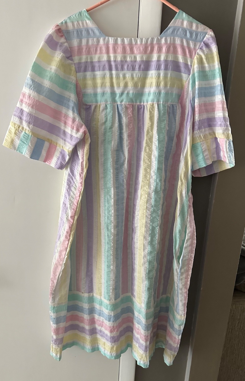 Saybury vintage housecoat duster robe seersucker … - image 3