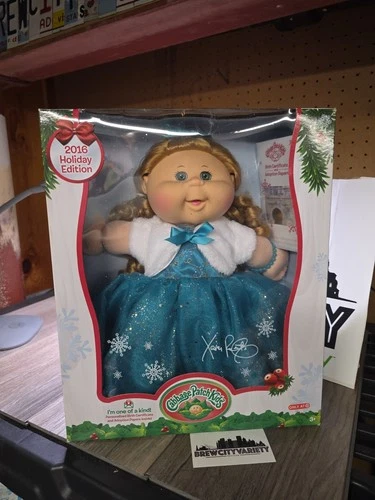 Cabbage Patch Doll 2016 Holiday Edition Exclusive Blue dress NEW BOX Target Excl
