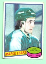(1) BILL DERLAGO  1980-81 O-PEE-CHEE # 11 LEAFS ROOKIE VG  CARD  (M9293). rookie card picture