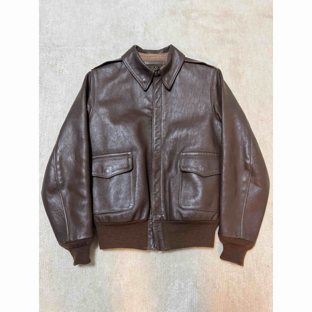 The Real McCoy’s A-2 20th Anniversary Flight Jacket Leather Brown Size 34