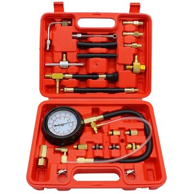 KFZ Benzindruck Prüfer Drucktester Kraftstoffdruck Werkzeug Satz 0-10 Bar 140Psi