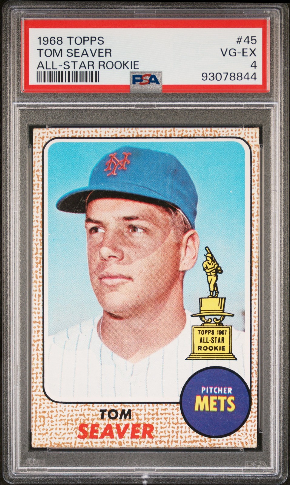 Tom Seaver 1968 Topps All-Star Rookie #45 PSA 4 New York Mets 🏆HOF
