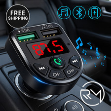Car Bluetooth FM Transmitter Radio MP3 Wireless Adapter Car Kit USB Chargers
