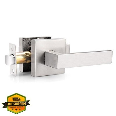 Probrico Brushed Nickel Passage Door Lever 1 Pack