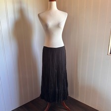 Vintage 90s/Y2K Brown Boho Lace Midi Skirt M