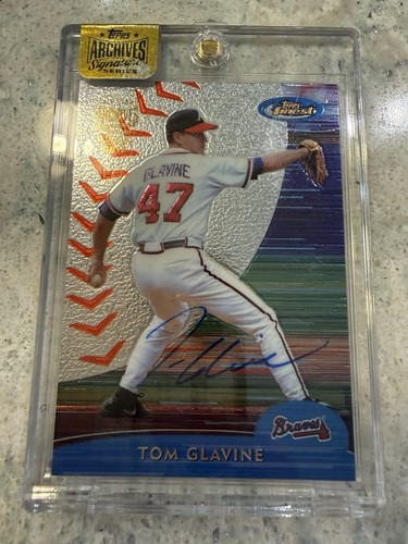 2016 Topps Archives Tom Glavine 2000 Finest Auto 1/1 Braves