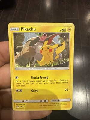 Pokemon TCG Sun & Moon Black Star Promo Pikachu Cosmos Holo SM234 Lightly Played