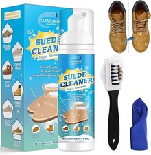 Kit De Limpieza Para Gamuza Limpiador De Zapatos De 6.76 Oz Con Cepillo Y Toalla