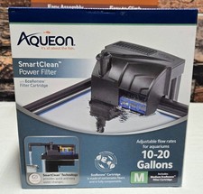 Aqueon SmartClean Aquarium Power Filter 10-20 Gal EcoRenew Cartridge Included
