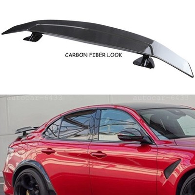 For Alfa Romeo Giulia 46'' Carbon Fiber Style Rear Trunk Spoiler GT Wing