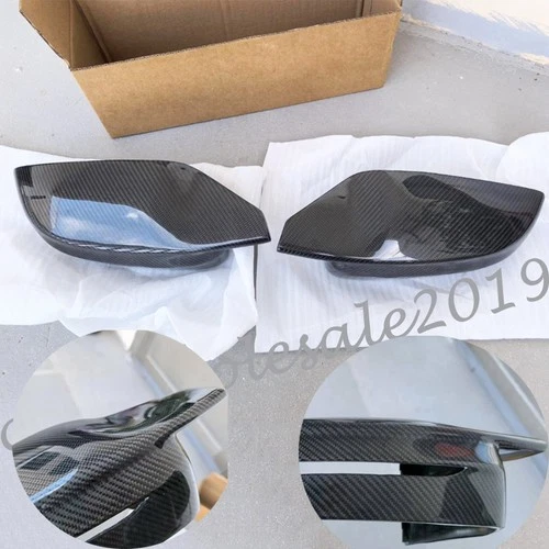 FOR 17-2022 BMW G30 G20 G22 G26 M STYLE REAL CARBON FIBER SIDE MIRROR COVER CAP