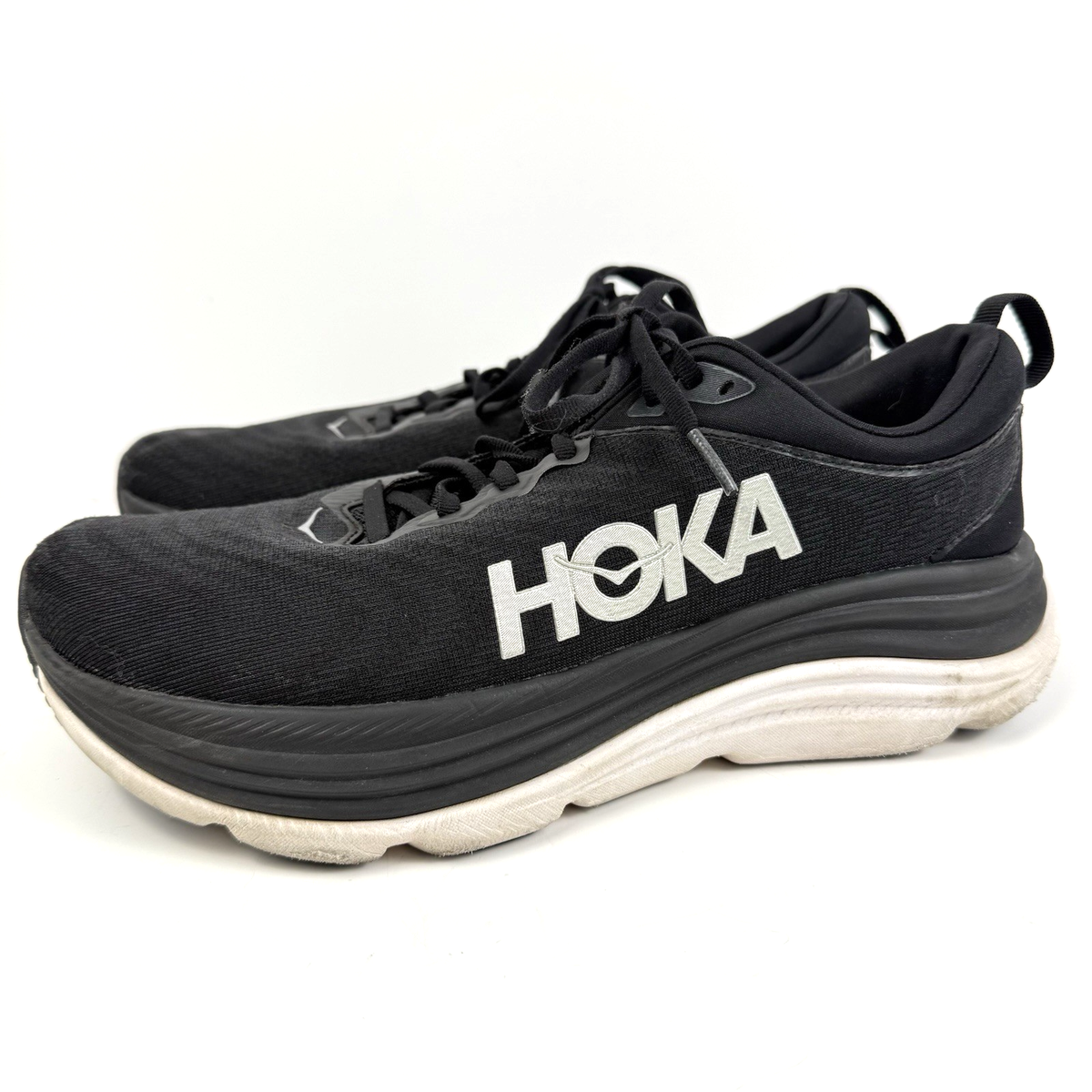 Hoka One One Gaviota 5 Shoes Mens 9.5 B Black White Running Sneakers Trainers Amazon.com | HOKA ONE ONE Gaviota 5 Mens Shoes Size 8, Color  main image 3