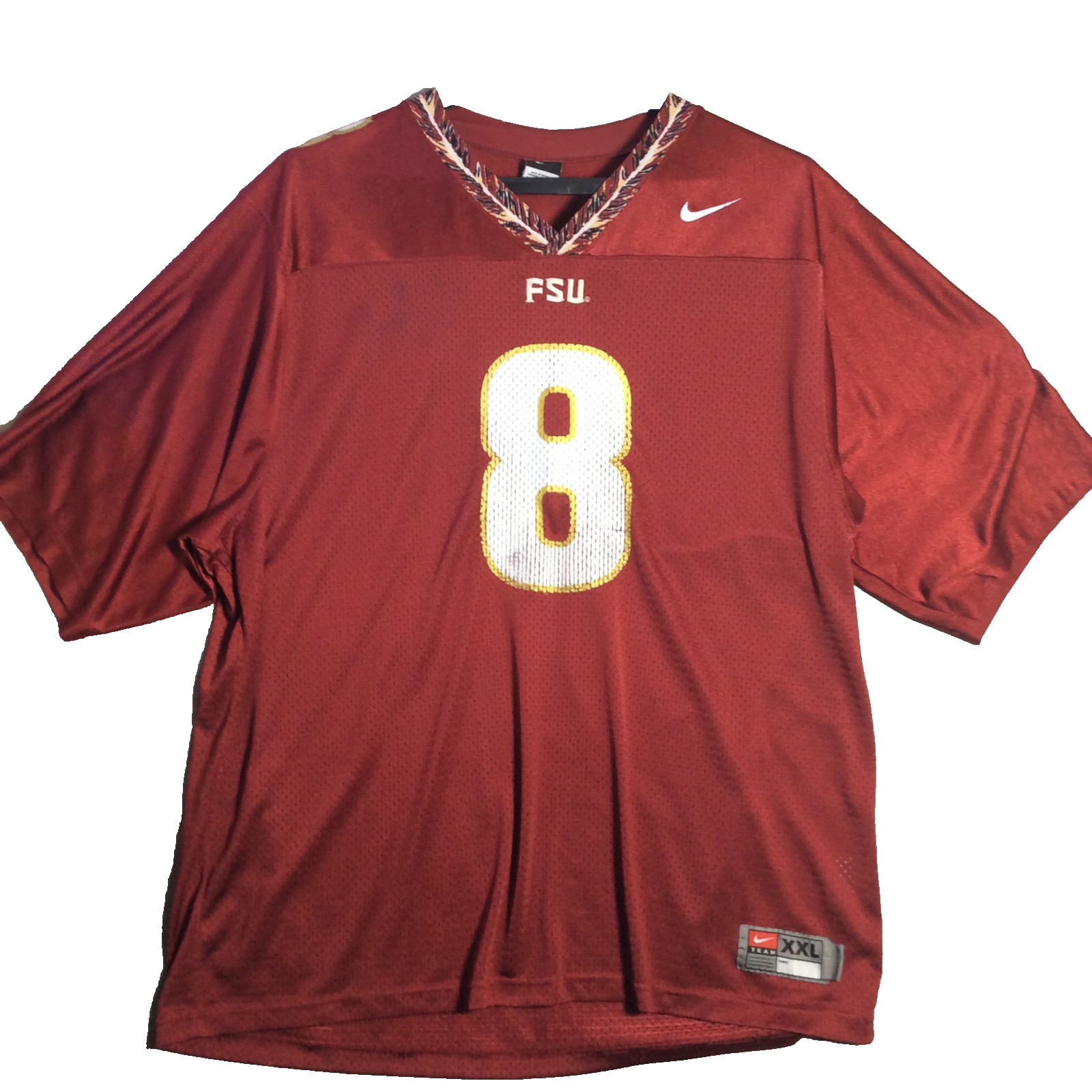 Vintage Florida State Seminoles Nike Team FSU Football Jersey #8 Men's XXL