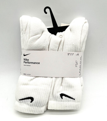Nike Unisex Performance Cushion Crew Socks with Band (6 Pairs) Size L/G