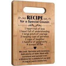 Popular Cousin Gifts for Women, Cutting Board Gift for Cousin, Cousin Appreci...