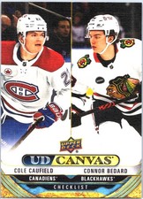 2024-25 Upper Deck Series 1 Cole Caufield / Connor Bedard CL #C-90 UD Canvas