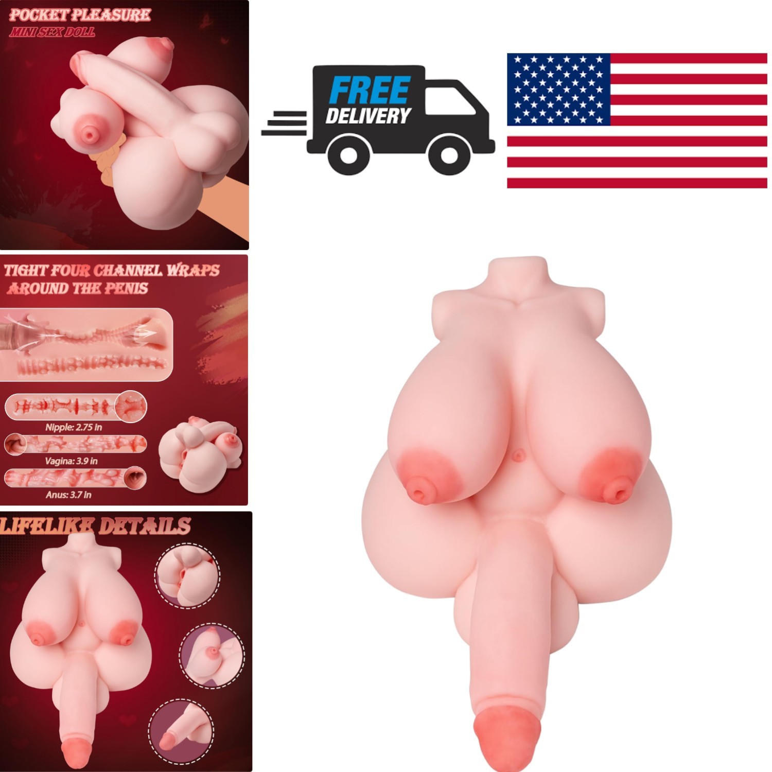 mini sex doll 12in futanari 168cm / 5ft6 M-Cup Futanari Silicone Sex Doll Kali With Built-in Penis,  Head #S13 (ROS Available) main image 1