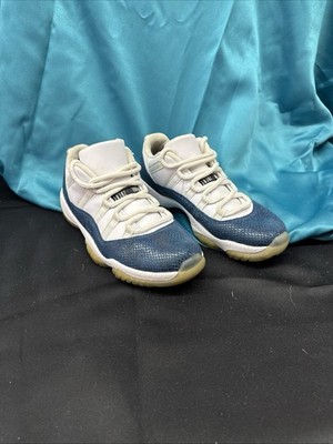 Nike Air Jordan 11 Retro Low Navy Snakeskin Size 8 Pre-Owned Good Condition
