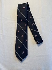 Excello Cravats American Flag Themed Neck Tie Classic Blue Made In USA