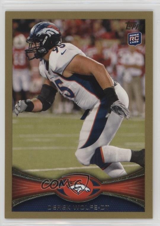 2012 Topps Gold 465/2012 Derek Wolfe #419 Rookie RC 04ys