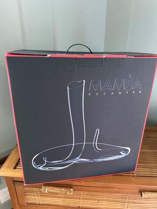 RIEDEL Mamba Clear Glass Wine Decanter 1.5L Wide Base Modern