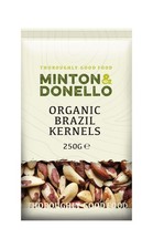 Minton & Donello Organic Brazil Nuts 250g x 6 | Bulk Case