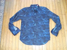 ROBERT GRAHAM MEN'S COTTON BLEND TAILORED FIT SLIM SHIRT SIZE LARGE HARDLY WORN