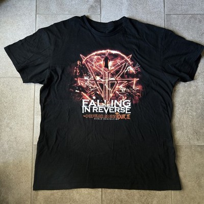Falling in Reverse Double Sided Tour Shirt Sz XL Concert Music Europe Grunge