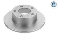 2X Bremsscheibe Hinten Meyle 115 523 0015 PD FÜR Audi Skoda VW Scheibenbremse