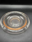 Pink Depression Glass Ashtray  6 Inches Cigar Vintage Boho