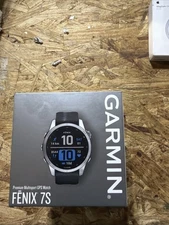 Garmin Fenix 7S Smartwatch - Silver with Graphite Band 010-02539-00