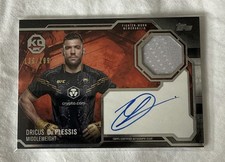 Dricus Du Plessis Fighter Worn Shirt Autograph /199 2025 Topps UFC KO