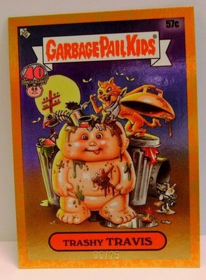 TRASHY TRAVIS 57C #6 /25 GARBAGE PAIL KIDS 40TH TOPPS ANNIVERSARY 2025